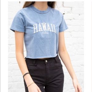 Brandy Melville Helen Hawaii USA Top Blue One Size